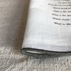 proust questionnaire linen napkins ( white)