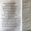 proust questionnaire linen napkins ( white)