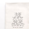 vintage damask napkins with recipe