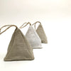 linen pyramid sachet