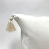 velvet pillow with tassels