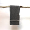 charcoal linen hand towels