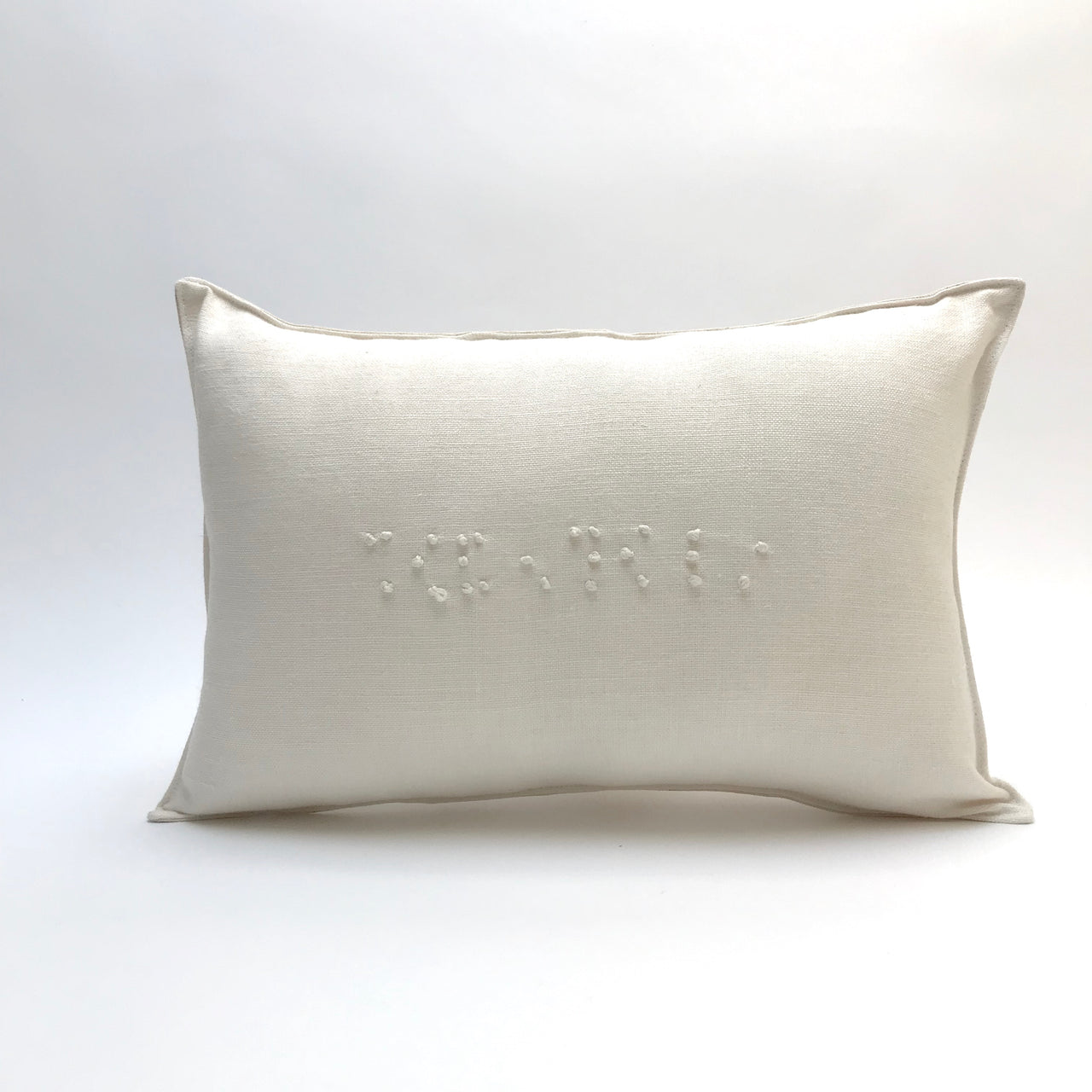 braille 'i love you' pillow