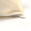 applique wool pillows. cream cross