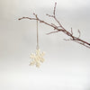 set of 3 felted wool snowflakes