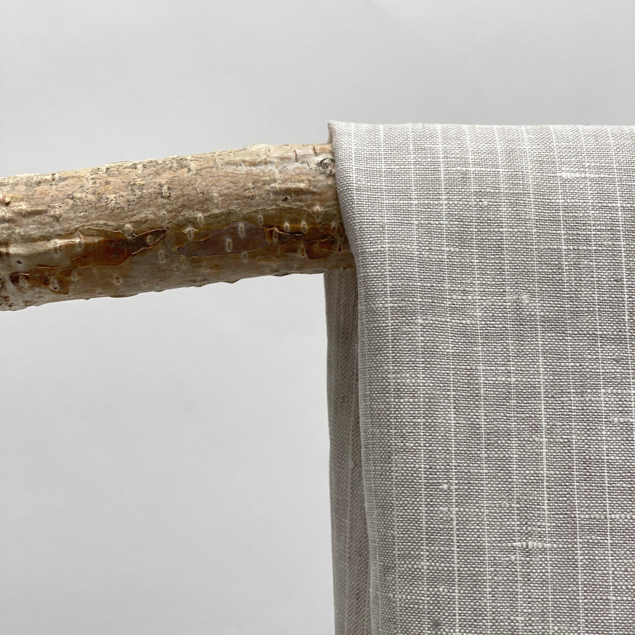 linen striped towels - grey