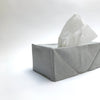 grey linen tissue cover