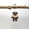 knit bear with wings- brown
