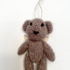 knit bear with wings- brown