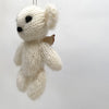 knit bear with wings- cream