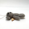 knit bear with wings- grey
