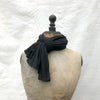 knit linen shawl (black)