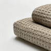 natural linen waffle towels