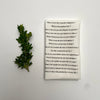 linen towel with proust questionnaire (white)