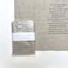 linen towel with proust questionnaire (dark)