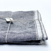 stone washed linen tea towels (charcoal)