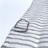 linen striped towels - grey