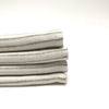 linen striped towels - grey