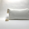 velvet pillow with tassels
