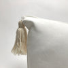 velvet pillow with tassels