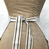 vintage linen half apron