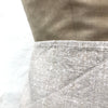 vintage linen half apron