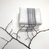 stone washed linen tea towels (white)