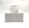 white linen tissue cover- rectangular