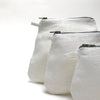 mini pouches (white linen)