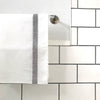 french linen tea towel ( white )