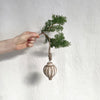 carved wooden ornaments (set of 2)