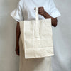 large waxed bag with handle