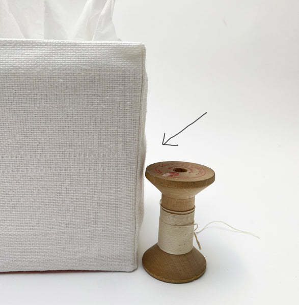 imperfect linen tissue cover