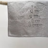 grey linen conversion tea towel