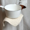 knit cotton pot holder
