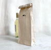 wine bag in waxed linen