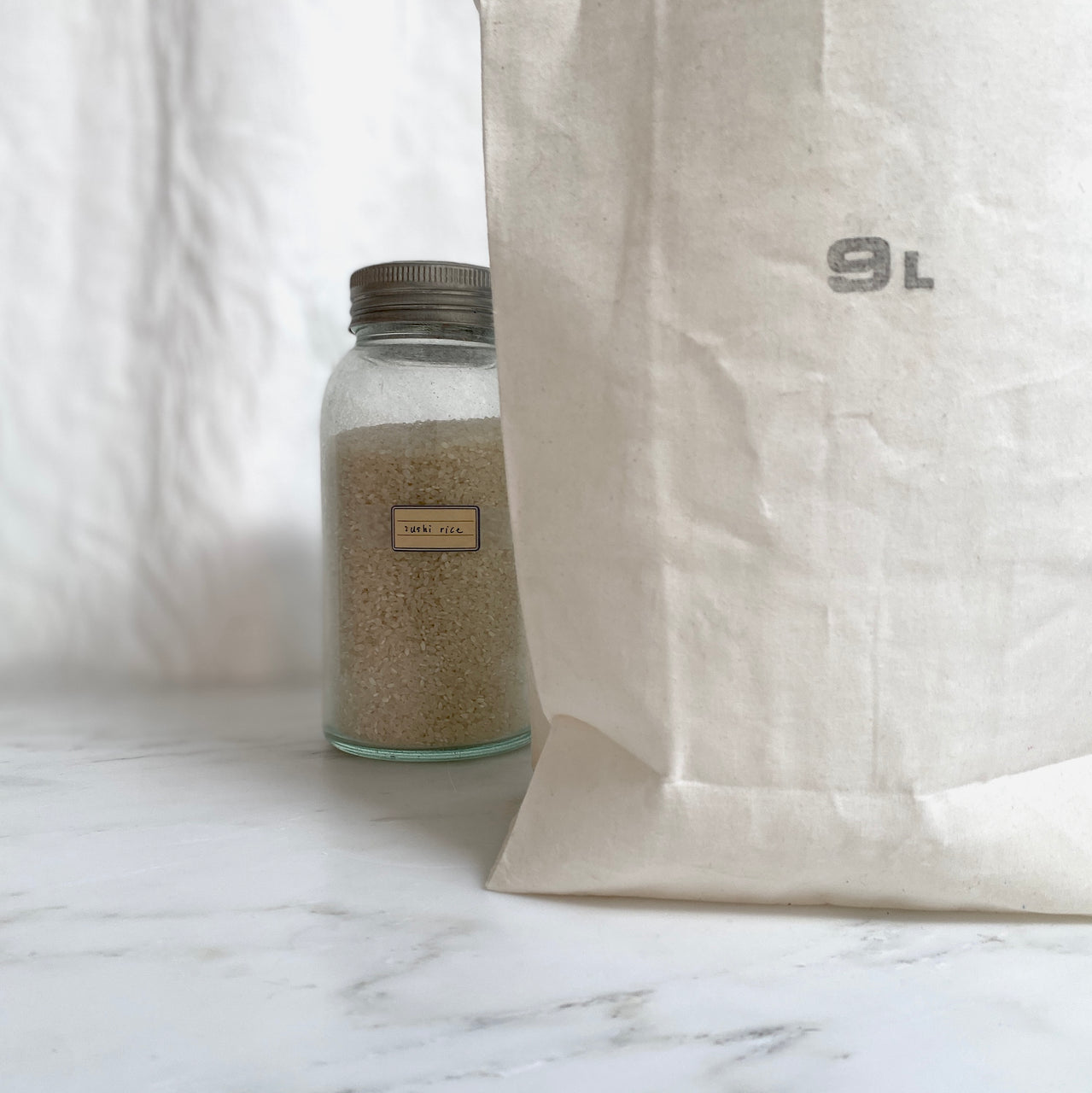 waxed cotton storage bag