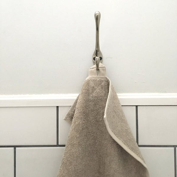 linen terry face towel
