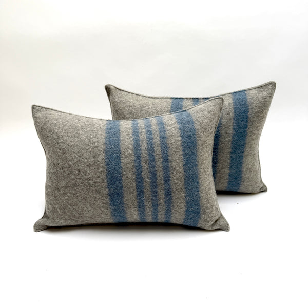 wool blanket pillows