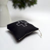 black linen ditty bag