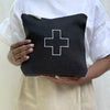 black linen ditty bag