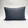 dotted black pillow