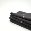 herb tea towel - hemp and cotton - black