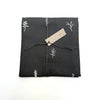 herb tea towel - hemp and cotton - black