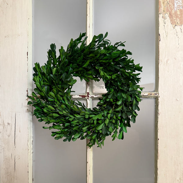 wreath- boxwood