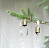 set of three brass bells