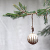 carved wooden ornaments (set of 2)