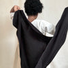 cotton gauze wrap - black