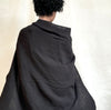 cotton gauze wrap - black