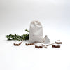glazed wooden trees ( bag of 6 )